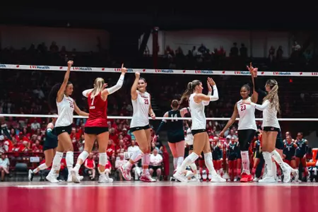 Wisconsin volleyball defeats Butler in an exhibition match at the Field House