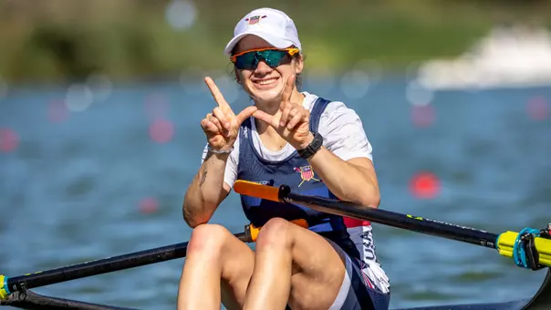 Claire Friedlander wins heat at 2026 World Rowing Championships