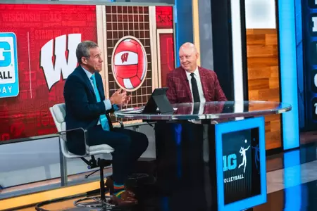 Kelly Sheffield at Big Ten Media Day in Chicago 2026