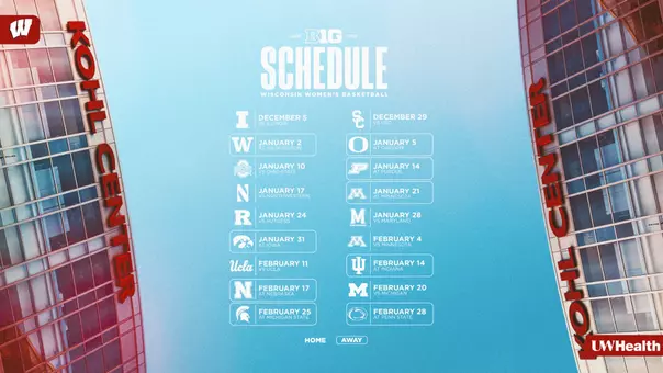 new B1G Schedule release WBB