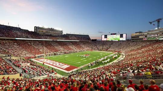 A general view of Camp Randall Stadium during the Wisconsin Badgers NCAA college football game against Western Illinois Leathernecks, Sept. 12, 2026, in Madison, Wis. The Badgers won 36-9. (Photo by David Stluka/Wisconsin Athletic Communications)