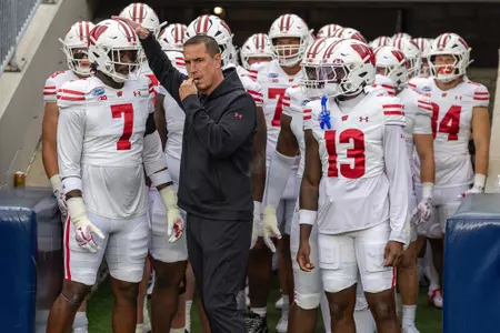 Football team prepares to take the field against Penn State