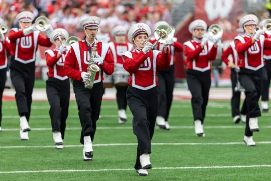Wisconsin Band takes the field