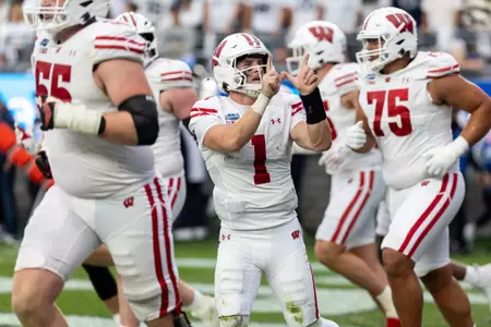 Colton Joseph celebrates a touchdown
