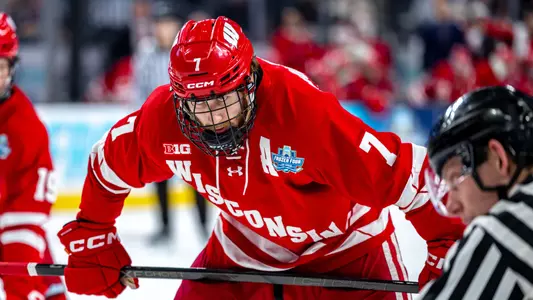 Gavin Morrissey at a faceoff