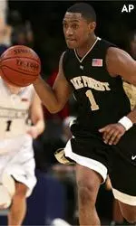 Wake Forest's Justin Gray (1) runs the fast break against Providence during the second half.