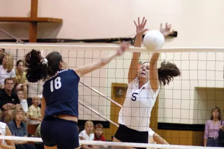 Christy Williams eight kills and three block assists against Georgia Tech