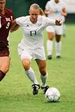 Sarah Kozey scored the Deacons first goal against Penn State.