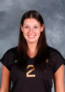 Erin Borhart posted her third double-double of the season