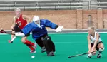 Kelly Dostal scores one of her six goals so far this season.