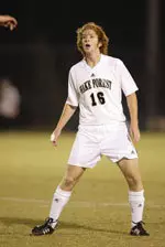 Grey Ballard, making his first start of 2005, headed home junior Ryan Solle's corner kick at 14:48.