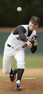 Charlie Mellies was a tough-luck loser in his first career start for the Deacs.