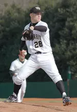 Sophomore Charlie Mellies will take the mound for the Deacs against Appalachian State.