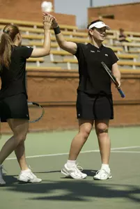 Doubles partners Karin Coetzee and Alex Hirsch are currently ranked #15 in the ITA Tennis Poll.