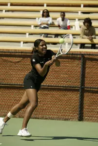 The Wake Forest women's tennis team upset Duke, 6-1.