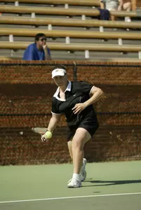 Karin Coetzee and the women's tennis team will travel to Blacksburg, Va. to face Virginia Tech, Saturday afternoon at noon.