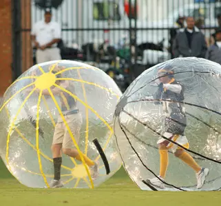 Fun activities such as the Human Hampster Race will be on hand at Fan Fest 2005 on August 12 at Groves Stadium