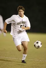 Junior forward Mark Ellington scored the game's first goal in a 2-0 victory over Furman.