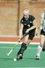 Kristi Harshman scored a pair of goals in the 4-2 victory over Indiana.