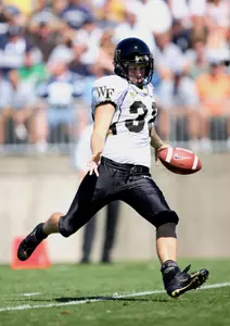 Wake Forest sophomore Sam Swank was selected as the Atlantic Coast Conference Specialist of the Week, the league announced on Monday.