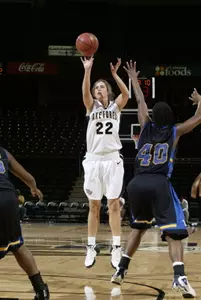 Christen Brown's two free throws with 11 seconds left gave Wake Forest a 74-72 victory against visiting Wofford.