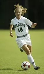 Maggie Horne has four goals on the spring season to lead the Deacons.