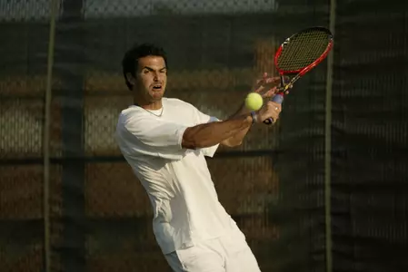 Liron Strauss won in his final singles match at Leighton Tennis Stadium, but Wake Forest lost 4-3 to Georgia Tech.