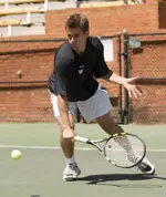 Andrew Hamar notched singles and doubles wins against Virginia on Sunday.