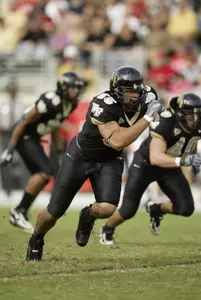 Jyles Tucker had five tackles for loss, three sacks and a pass break-up in Saturday's scrimmage.