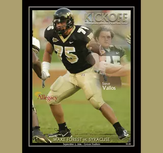 One of several interesting stories you'll find in Saturday's game program.