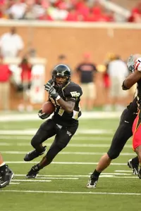 Running back Josh Adams was named the ACC Rookie of the Week on Sept. 24.