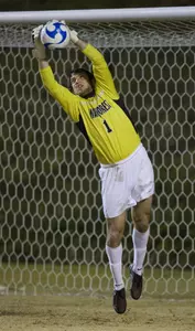 Brian Edwards finished with three saves against Furman.