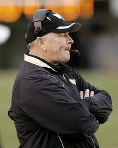 Jim Grobe watches from the sideline as his team defeats Vanderbilt 31-17 in Nashville, Tenn., Saturday. (AP Photo/Mark Humphrey)