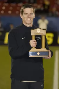 Sam Cronin accepts the 2008 Lowe's Senior CLASS Award.