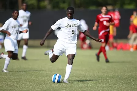 Senior forward Marcus Tracy has scored a goal in every game this season.