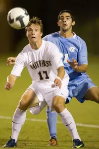 Andy Lubahn scored his fourth goal of the season late in the match against North Carolina.