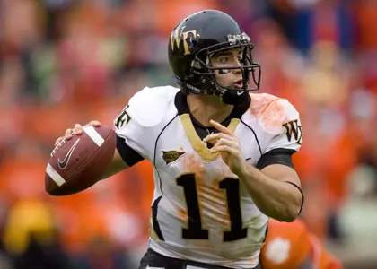 Wake Forest quarterback Riley Skinner now has 824 career pass completions, ranking him second in ACC history.