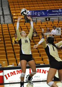 Junior setter Kelsey Jones has averaged 11.35 assists per set in the Deacons' current six-match win streak.