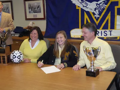 Kristen Meier is one of seven student-athletes who signed a National Letter of Intent to join the Wake Forest women's soccer team.