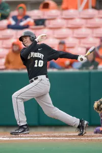Shane Kroker had a hit in Wake's 10-3 loss to NC State on Saturday night.