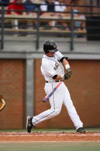 Dustin Hood hit his first home run of the season on Saturday.