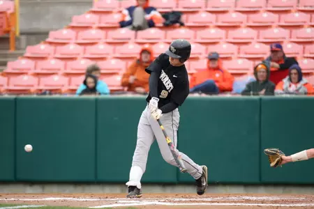 Austin Stadler had Wake Forest's first hit of the game against Boston College.