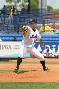 Eric Niesen has pitched well for the St. Lucie Mets, recording a 1.80 ERA in two start this season.