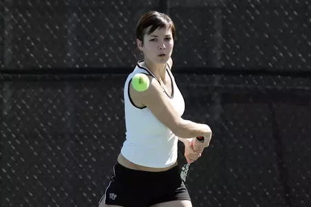 Sasha Kulikova will lead the Deacs a the top of the singles lineup on Saturday.