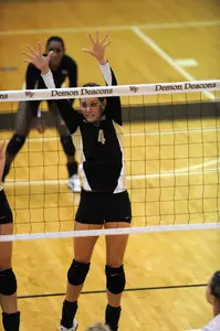 Freshman Andrea Beck leads the team with 72 kills this season.