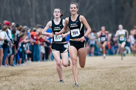 Anna Nosenko (right) named ACC Performer of the Week after winning the Virginia Tech Alumni Invitational.