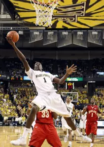 Al-Farouq Aminu notched his 20th career double-double Tuesday against the Terrapins.