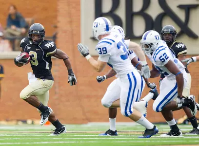 Junior WR Devon Brown leads the Deacons in all-purpose yards.