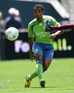 James Riley was named October's MLS W.O.R.K.S. Humanitarian of the Month for his work in the fight against breast cancer.