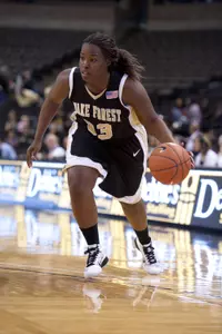 Sophomore Asia Williams collected 10 points and 10 rebounds en route to her first career double-double